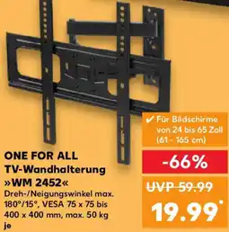 Kaufland ONE FOR ALL TV-Wandhalterung WM 2452 Angebot