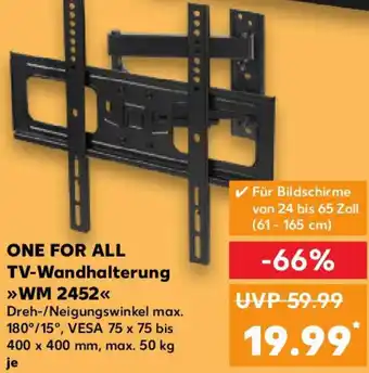Kaufland ONE FOR ALL TV-Wandhalterung WM 2452 Angebot