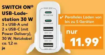 Kaufland SWITCH ON USB-Ladestation 30 W Angebot