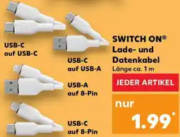 Kaufland SWITCH ON Lade- und Datenkabel Angebot