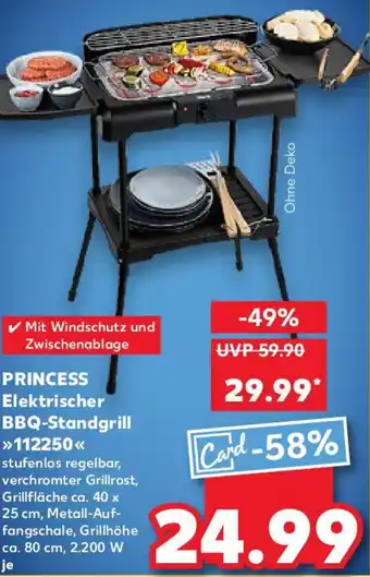 Kaufland PRINCESS Elektrischer BBQ-Standgrill 112250 Angebot