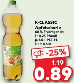 Kaufland K-CLASSIC Apfelschorle Angebot