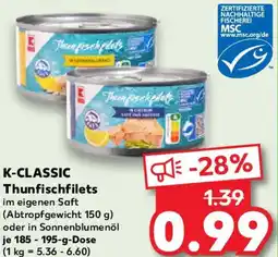 Kaufland K-CLASSIC Thunfischfilets Angebot