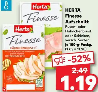Kaufland HERTA Finesse Aufschnitt Angebot
