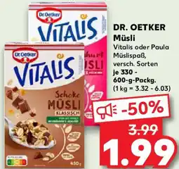Kaufland DR. OETKER Müsli Angebot