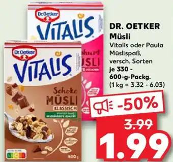 Kaufland DR. OETKER Müsli Angebot