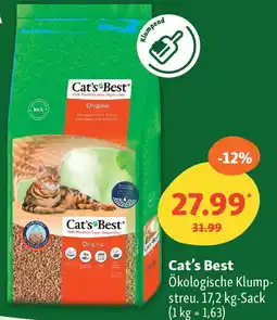 Fressnapf Cat's Best Ökologische Klumpstreu Angebot