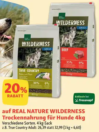 Fressnapf REAL NATURE WILDERNESS Trockennahrung für Hunde Angebot