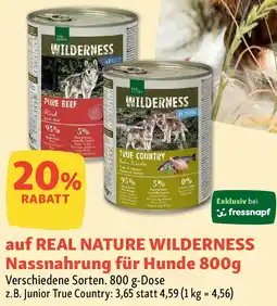 Fressnapf REAL NATURE WILDERNESS Nassnahrung für Hunde Angebot