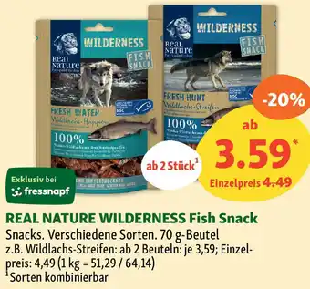 Fressnapf REAL NATURE WILDERNESS Fish Snack Angebot
