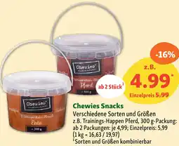 Fressnapf Chewies Snacks Angebot