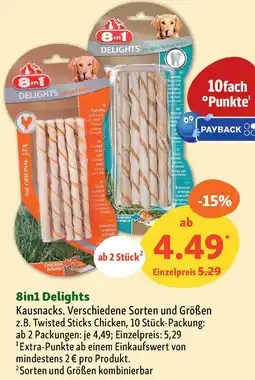 Fressnapf 8in1 Delights Kausnacks Angebot