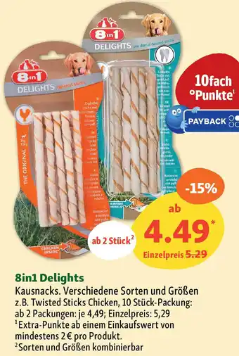 Fressnapf 8in1 Delights Kausnacks Angebot