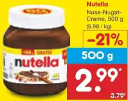 Netto Marken-Discount Nutella Angebot
