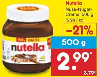 Netto Marken-Discount Nutella Angebot