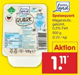 Netto Marken-Discount GUTES Land Speisequark Angebot