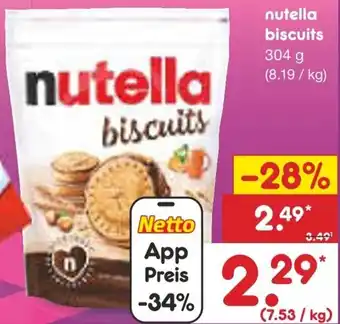 Netto Marken-Discount nutella biscuits Angebot