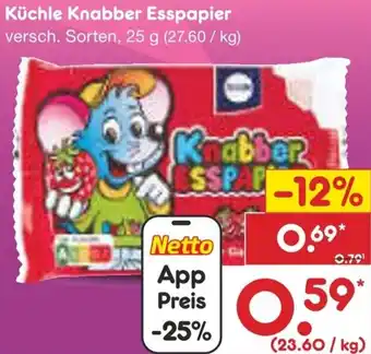 Netto Marken-Discount Küchle Knabber Esspapier Angebot