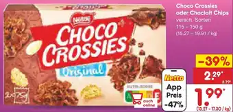 Netto Marken-Discount Choco Crossies oder Choclait Chips Angebot