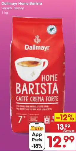 Netto Marken-Discount Dallmayr Home Barista Angebot
