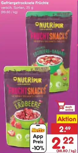 Netto Marken-Discount Gefriergetrocknete Früchte Angebot