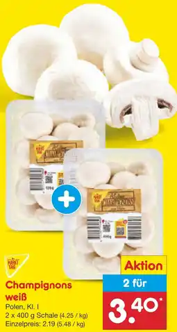 Netto Marken-Discount Champignons weiß Angebot