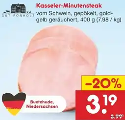 Netto Marken-Discount GUT PONHOLZ Kasseler-Minutensteak Angebot