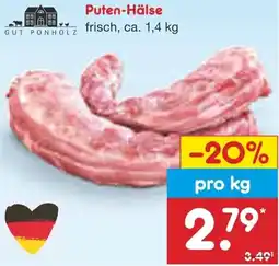 Netto Marken-Discount GUT PONHOLZ Puten-Hälse Angebot