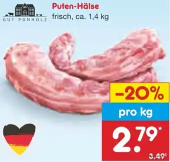Netto Marken-Discount GUT PONHOLZ Puten-Hälse Angebot