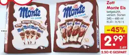 Netto Marken-Discount Zott Monte Eis Angebot