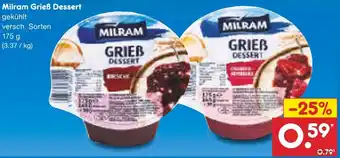 Netto Marken-Discount Milram Grieß Dessert Angebot