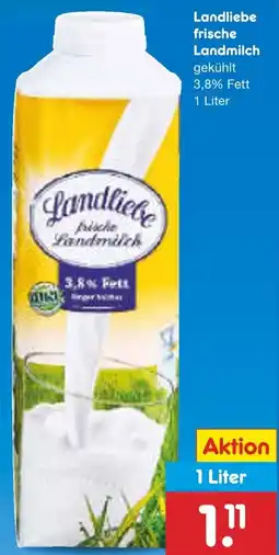 Netto Marken-Discount Landliebe frische Landmilch Angebot
