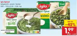 Netto Marken-Discount iglo Spinat Angebot