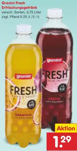 Netto Marken-Discount Granini Fresh Erfrischungsgetränk Angebot