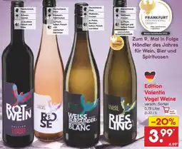 Netto Marken-Discount Edition Valentin Vogel Weine Angebot