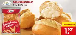 Netto Marken-Discount Korn Mühle Sonntagsbrötchen Angebot