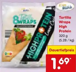 Netto Marken-Discount Korn Mühle Tortilla Wraps High Protein Angebot