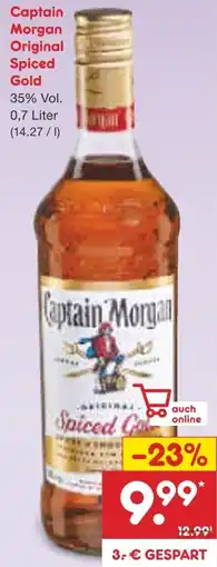 Netto Marken-Discount Captain Morgan Original Spiced Gold Angebot