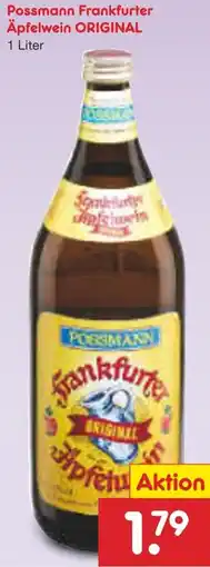 Netto Marken-Discount Possmann Frankfurter Äpfelwein ORIGINAL Angebot