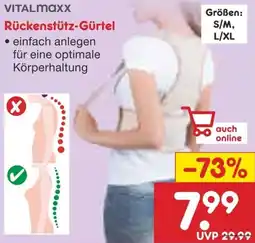 Netto Marken-Discount Vitalmaxx Rückenstütz-Gürtel Angebot