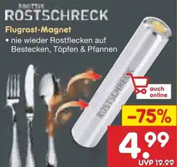 Netto Marken-Discount ROSTSCHRECK Flugrost-Magnet Angebot