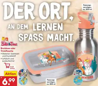 Netto Marken-Discount Bibi&Tina Brotdose oder Trinkflasche Angebot
