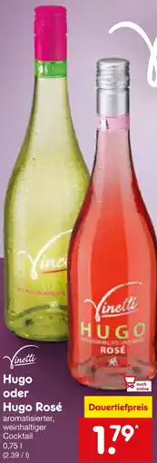 Netto Marken-Discount Vinetti Hugo oder Hugo Rosé Angebot