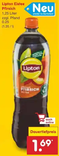 Netto Marken-Discount Lipton Eistee Pfirsich Angebot