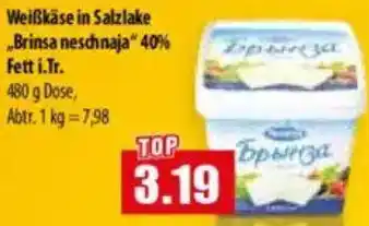 Mix Markt Weiẞkäse in Salzlake „Brinsa neschnaja" Angebot
