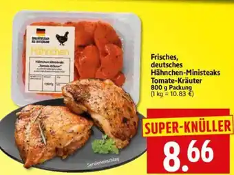 Edeka Herkules Frisches, deutsches Hähnchen-Ministeaks Tomate-Kräuter Angebot