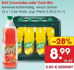 Netto Marken-Discount Deit Limonaden oder Cola Mix Angebot