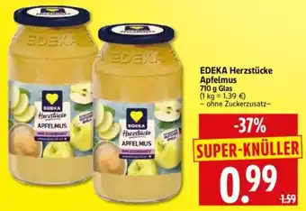 Edeka Herkules EDEKA Herzstücke Apfelmus Angebot