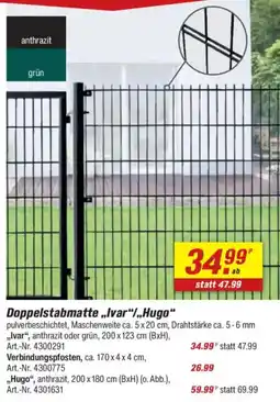 toom Baumarkt Doppelstabmatte „Ivar"/„,Hugo“ Angebot