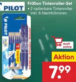 Netto Marken-Discount PILOT Frixion Tintenroller-Set Angebot
